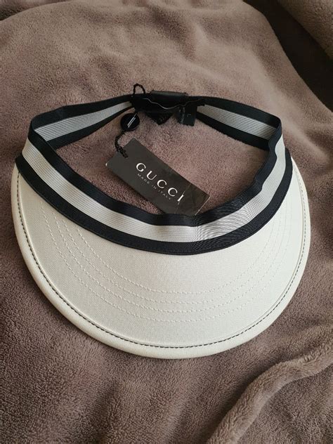 gucci visor women's|authentic gucci visor.